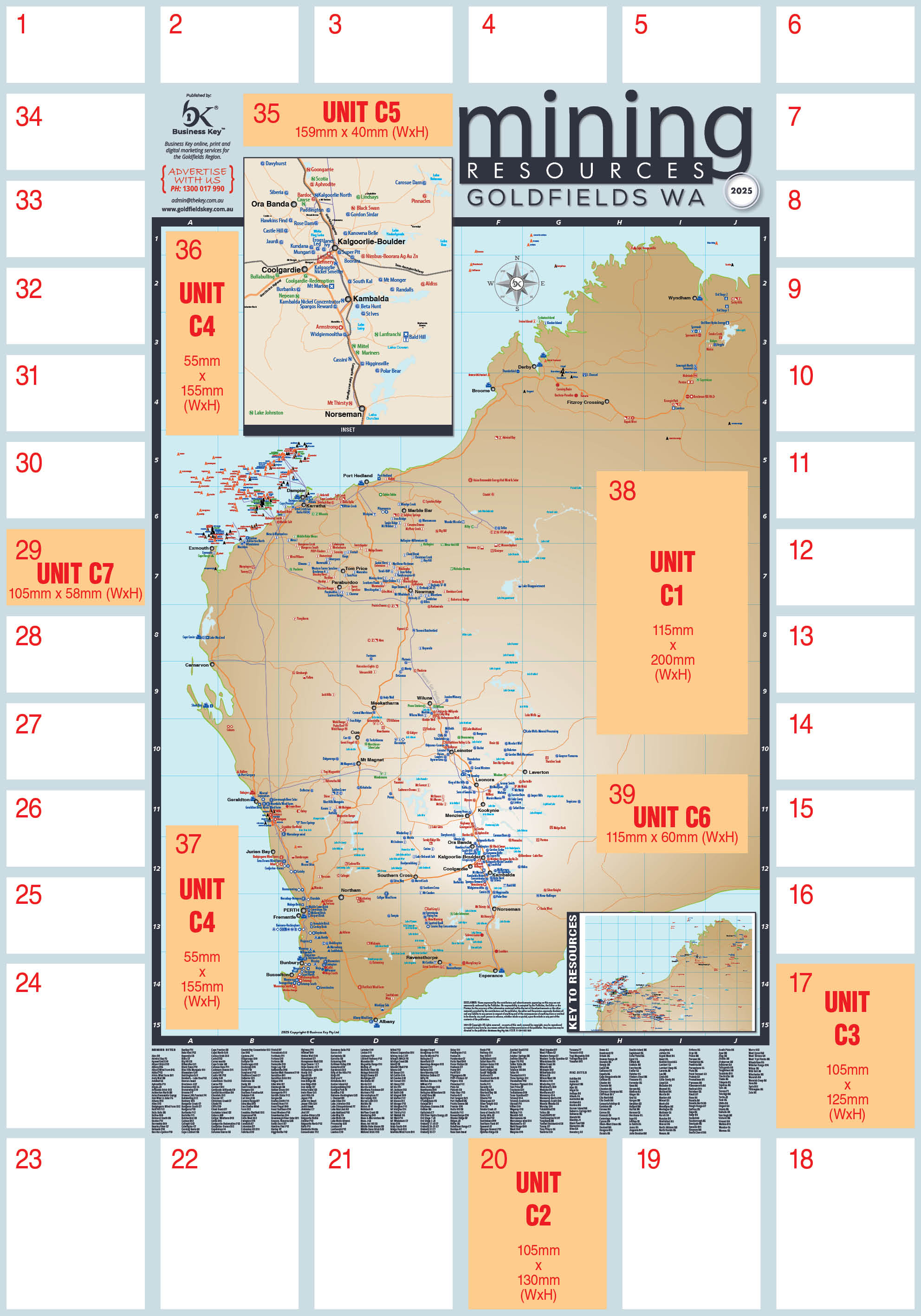 WA Mining Map Goldfields 2025