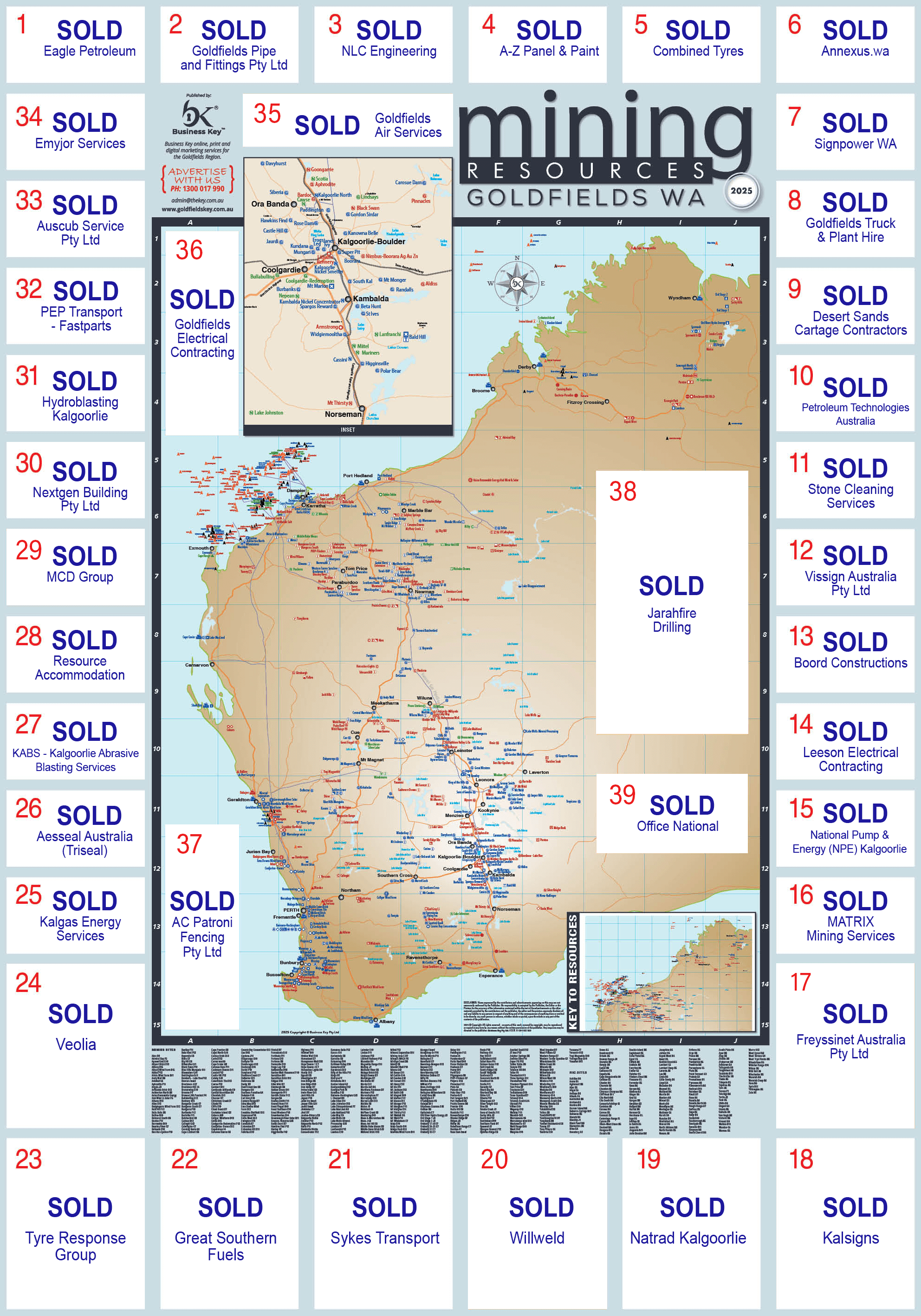 WA Mining Map Goldfields 2025