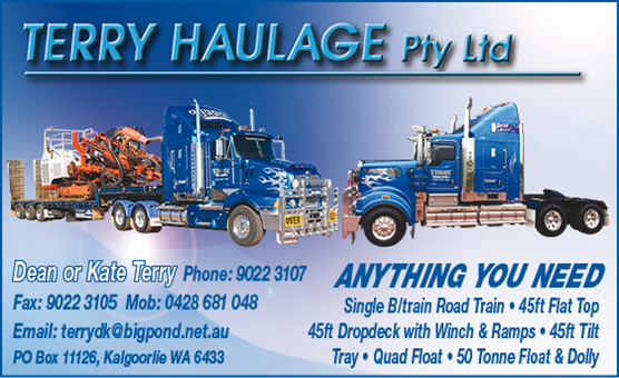 Terry Haulage; Kalgoorlie's Trusted Experts