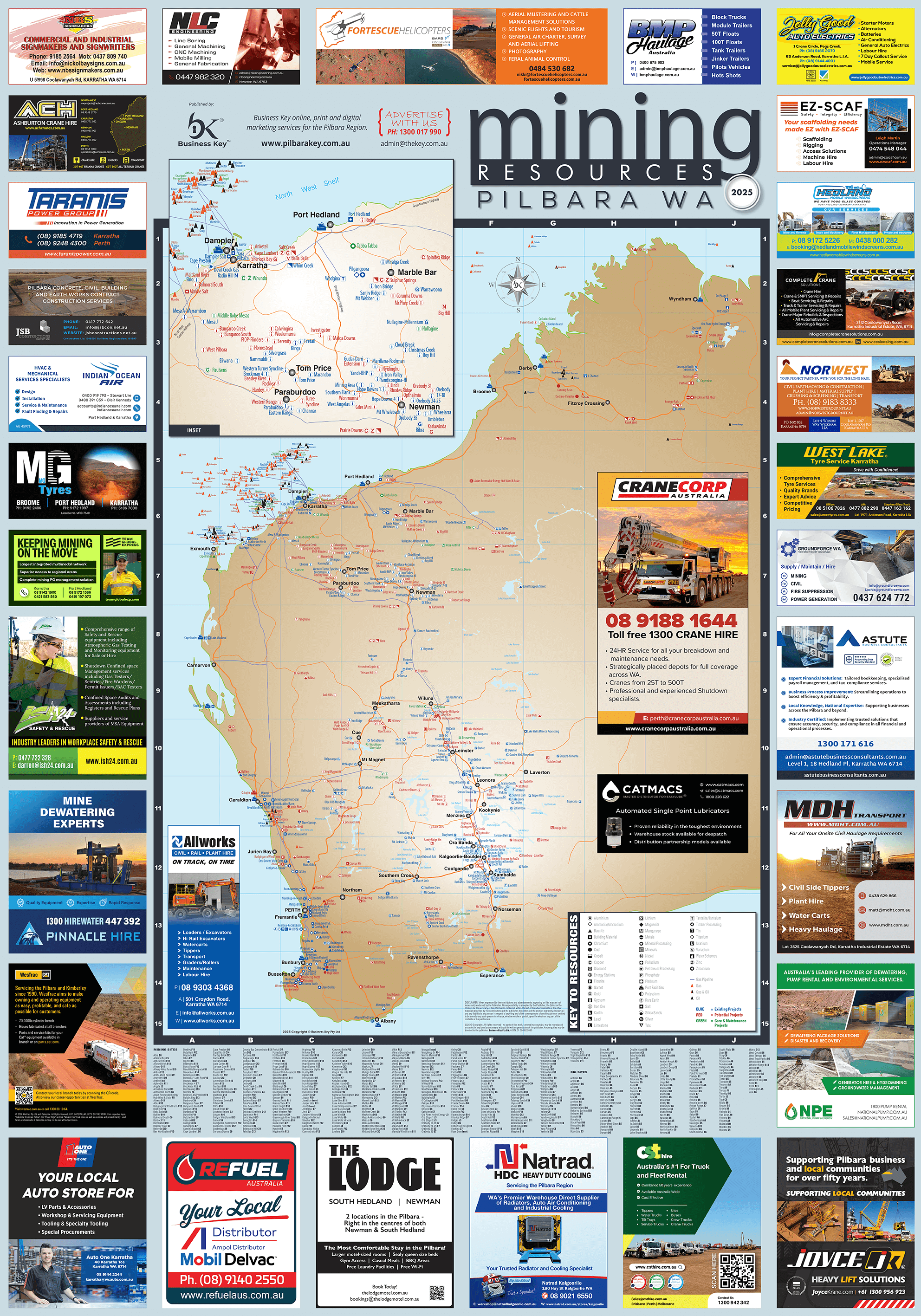 WA Mining Map Pilbara