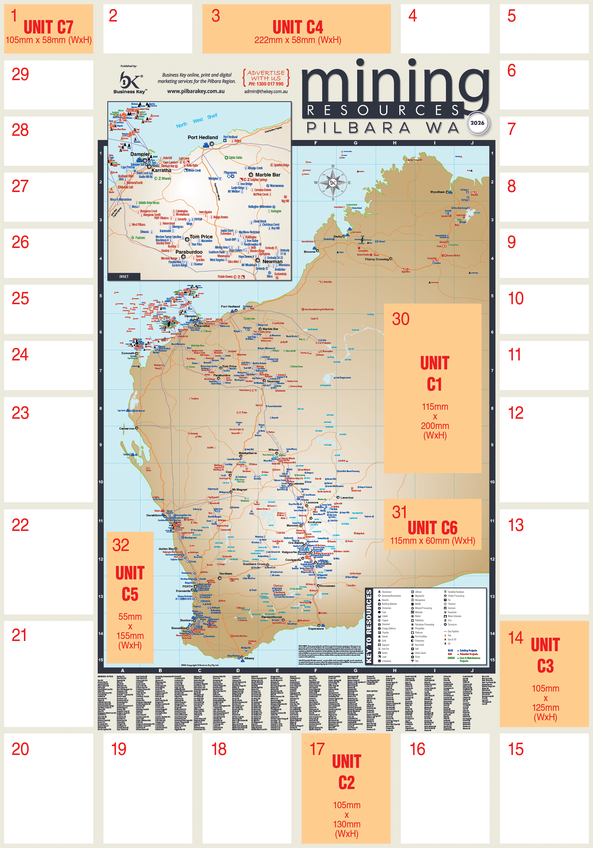 WA Mining Map Pilbara 2026